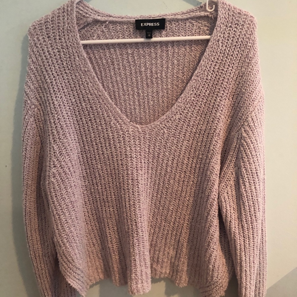 Express Oversized Lavender Sweater